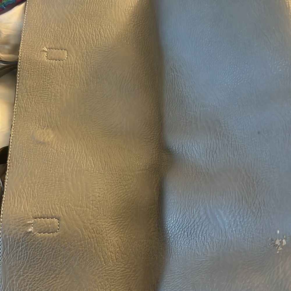 Nordstrom Faux Leather Grey Tote - Picture 5 of 6